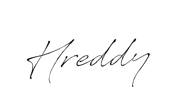 How to make Hreddy name signature. Use Antro_Vectra style for creating short signs online. This is the latest handwritten sign. Hreddy signature style 6 images and pictures png