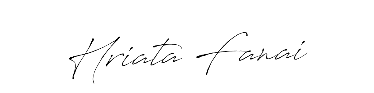 Create a beautiful signature design for name Hriata Fanai. With this signature (Antro_Vectra) fonts, you can make a handwritten signature for free. Hriata Fanai signature style 6 images and pictures png