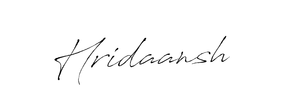 Make a beautiful signature design for name Hridaansh. With this signature (Antro_Vectra) style, you can create a handwritten signature for free. Hridaansh signature style 6 images and pictures png