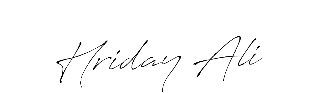 The best way (Antro_Vectra) to make a short signature is to pick only two or three words in your name. The name Hriday Ali include a total of six letters. For converting this name. Hriday Ali signature style 6 images and pictures png