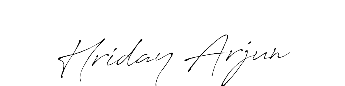 Design your own signature with our free online signature maker. With this signature software, you can create a handwritten (Antro_Vectra) signature for name Hriday Arjun. Hriday Arjun signature style 6 images and pictures png