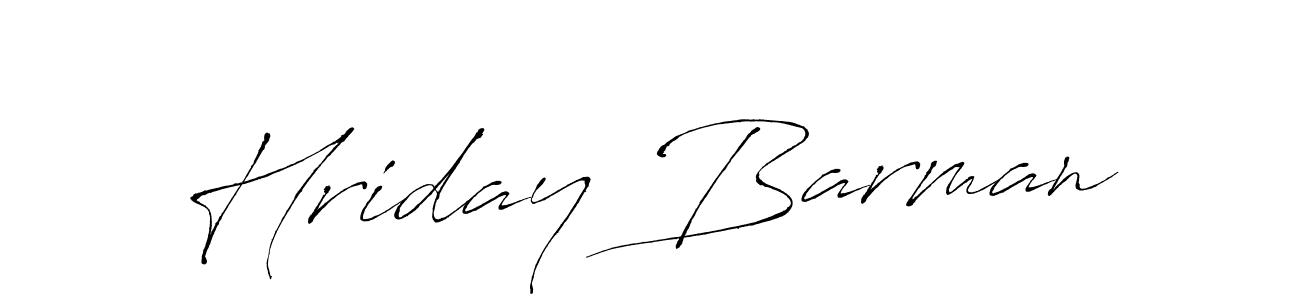 Use a signature maker to create a handwritten signature online. With this signature software, you can design (Antro_Vectra) your own signature for name Hriday Barman. Hriday Barman signature style 6 images and pictures png