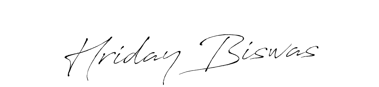 Create a beautiful signature design for name Hriday Biswas. With this signature (Antro_Vectra) fonts, you can make a handwritten signature for free. Hriday Biswas signature style 6 images and pictures png