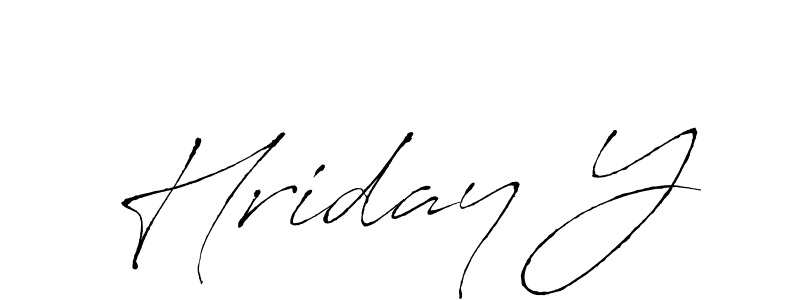 How to make Hriday Y signature? Antro_Vectra is a professional autograph style. Create handwritten signature for Hriday Y name. Hriday Y signature style 6 images and pictures png