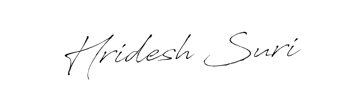 You should practise on your own different ways (Antro_Vectra) to write your name (Hridesh Suri) in signature. don't let someone else do it for you. Hridesh Suri signature style 6 images and pictures png