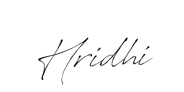 Create a beautiful signature design for name Hridhi. With this signature (Antro_Vectra) fonts, you can make a handwritten signature for free. Hridhi signature style 6 images and pictures png
