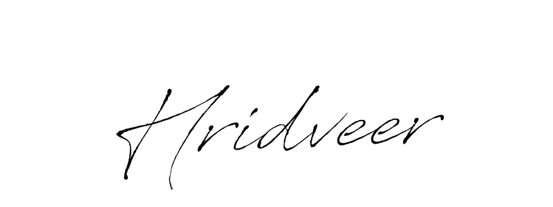 Create a beautiful signature design for name Hridveer. With this signature (Antro_Vectra) fonts, you can make a handwritten signature for free. Hridveer signature style 6 images and pictures png