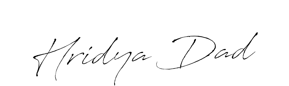 Also You can easily find your signature by using the search form. We will create Hridya Dad name handwritten signature images for you free of cost using Antro_Vectra sign style. Hridya Dad signature style 6 images and pictures png