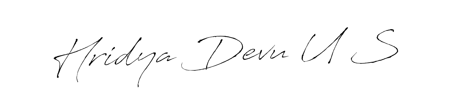 if you are searching for the best signature style for your name Hridya Devu U S. so please give up your signature search. here we have designed multiple signature styles  using Antro_Vectra. Hridya Devu U S signature style 6 images and pictures png
