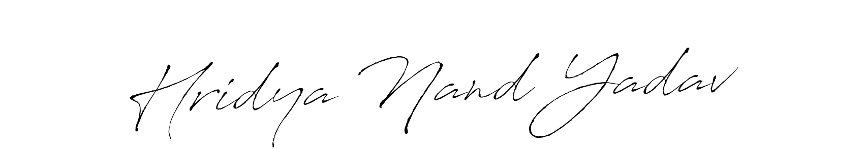 Hridya Nand Yadav stylish signature style. Best Handwritten Sign (Antro_Vectra) for my name. Handwritten Signature Collection Ideas for my name Hridya Nand Yadav. Hridya Nand Yadav signature style 6 images and pictures png