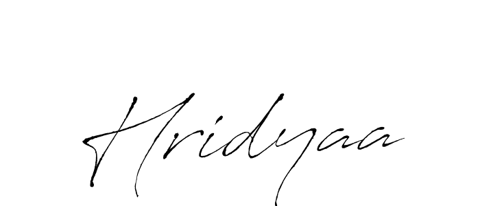 Hridyaa stylish signature style. Best Handwritten Sign (Antro_Vectra) for my name. Handwritten Signature Collection Ideas for my name Hridyaa. Hridyaa signature style 6 images and pictures png