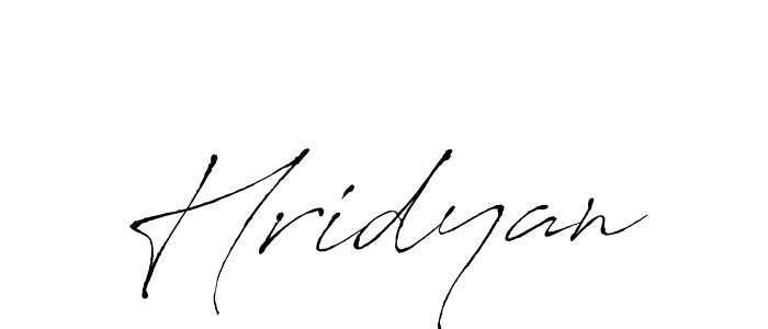 Hridyan stylish signature style. Best Handwritten Sign (Antro_Vectra) for my name. Handwritten Signature Collection Ideas for my name Hridyan. Hridyan signature style 6 images and pictures png