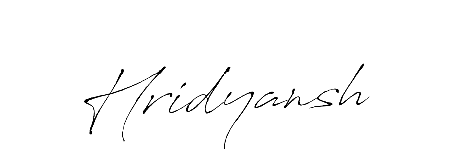 Use a signature maker to create a handwritten signature online. With this signature software, you can design (Antro_Vectra) your own signature for name Hridyansh. Hridyansh signature style 6 images and pictures png