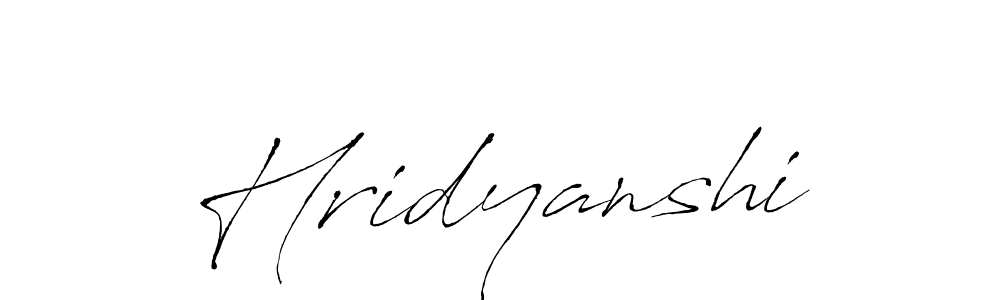 Hridyanshi stylish signature style. Best Handwritten Sign (Antro_Vectra) for my name. Handwritten Signature Collection Ideas for my name Hridyanshi. Hridyanshi signature style 6 images and pictures png