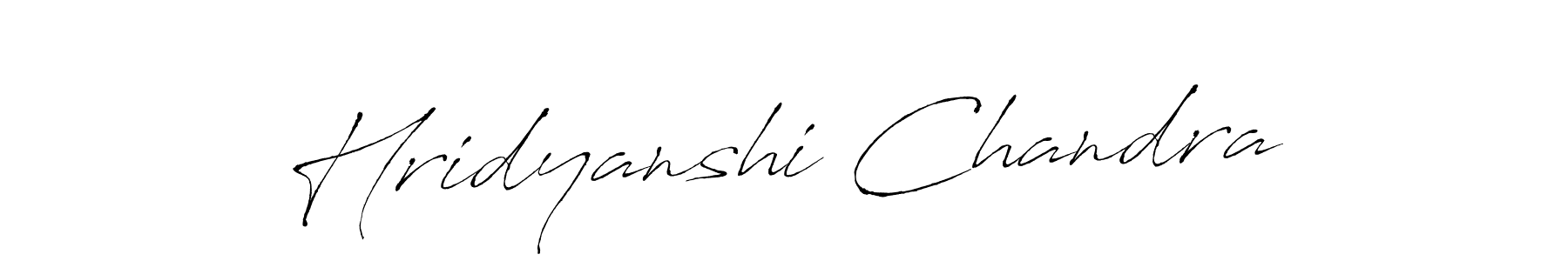 Create a beautiful signature design for name Hridyanshi Chandra. With this signature (Antro_Vectra) fonts, you can make a handwritten signature for free. Hridyanshi Chandra signature style 6 images and pictures png