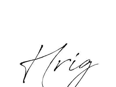 Make a beautiful signature design for name Hrig. With this signature (Antro_Vectra) style, you can create a handwritten signature for free. Hrig signature style 6 images and pictures png