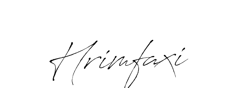 Make a beautiful signature design for name Hrimfaxi. With this signature (Antro_Vectra) style, you can create a handwritten signature for free. Hrimfaxi signature style 6 images and pictures png