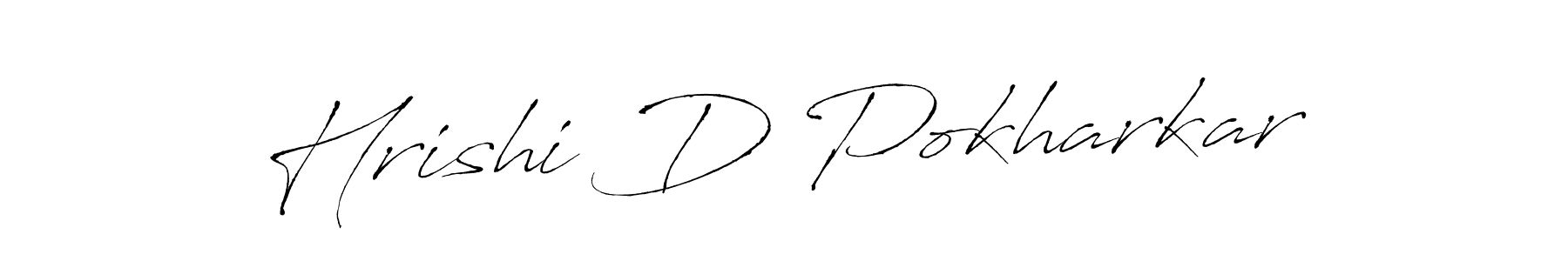 Hrishi D Pokharkar stylish signature style. Best Handwritten Sign (Antro_Vectra) for my name. Handwritten Signature Collection Ideas for my name Hrishi D Pokharkar. Hrishi D Pokharkar signature style 6 images and pictures png