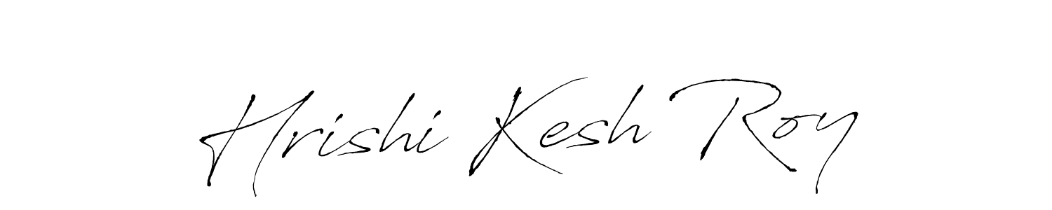 Antro_Vectra is a professional signature style that is perfect for those who want to add a touch of class to their signature. It is also a great choice for those who want to make their signature more unique. Get Hrishi Kesh Roy name to fancy signature for free. Hrishi Kesh Roy signature style 6 images and pictures png