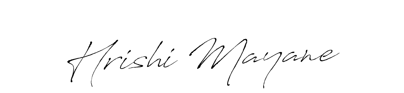 Antro_Vectra is a professional signature style that is perfect for those who want to add a touch of class to their signature. It is also a great choice for those who want to make their signature more unique. Get Hrishi Mayane name to fancy signature for free. Hrishi Mayane signature style 6 images and pictures png