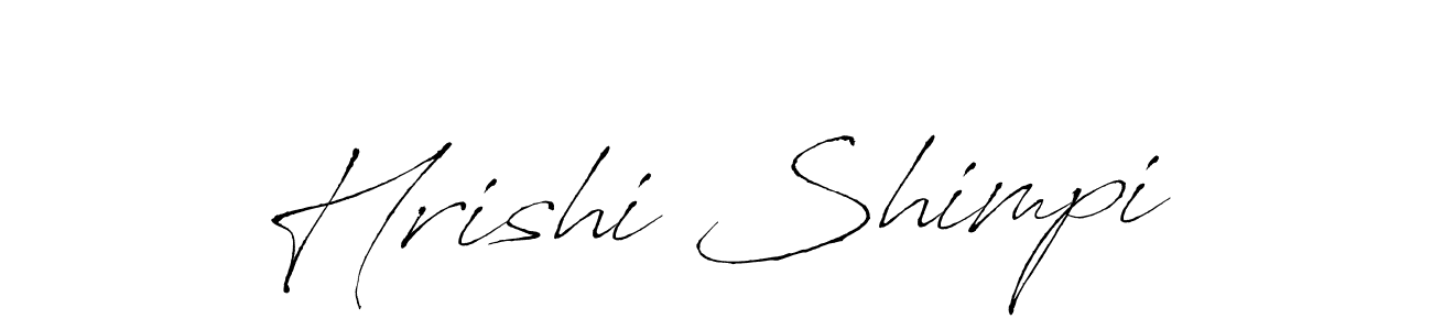 Make a beautiful signature design for name Hrishi Shimpi. With this signature (Antro_Vectra) style, you can create a handwritten signature for free. Hrishi Shimpi signature style 6 images and pictures png