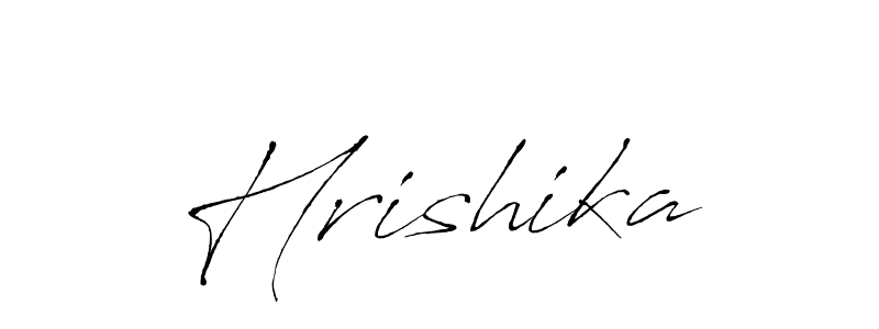 How to make Hrishika name signature. Use Antro_Vectra style for creating short signs online. This is the latest handwritten sign. Hrishika signature style 6 images and pictures png