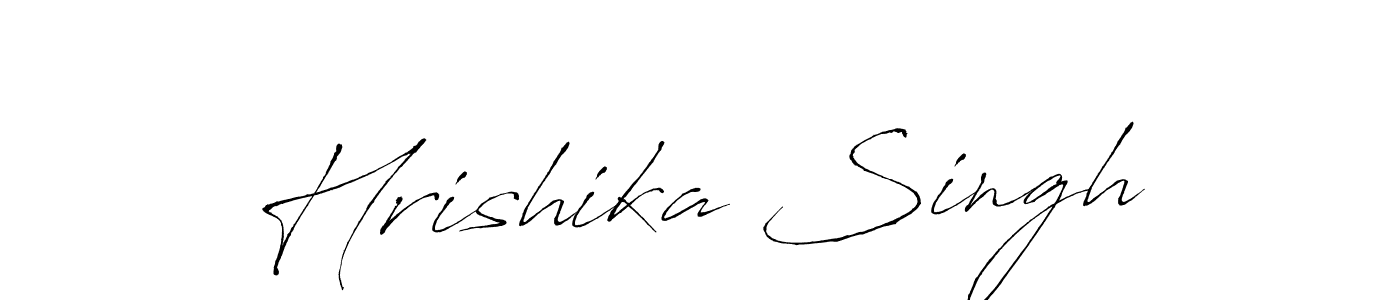 Design your own signature with our free online signature maker. With this signature software, you can create a handwritten (Antro_Vectra) signature for name Hrishika Singh. Hrishika Singh signature style 6 images and pictures png