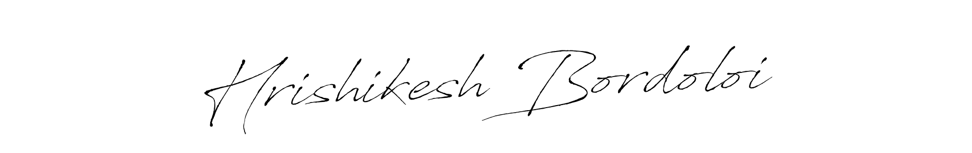 Create a beautiful signature design for name Hrishikesh Bordoloi. With this signature (Antro_Vectra) fonts, you can make a handwritten signature for free. Hrishikesh Bordoloi signature style 6 images and pictures png