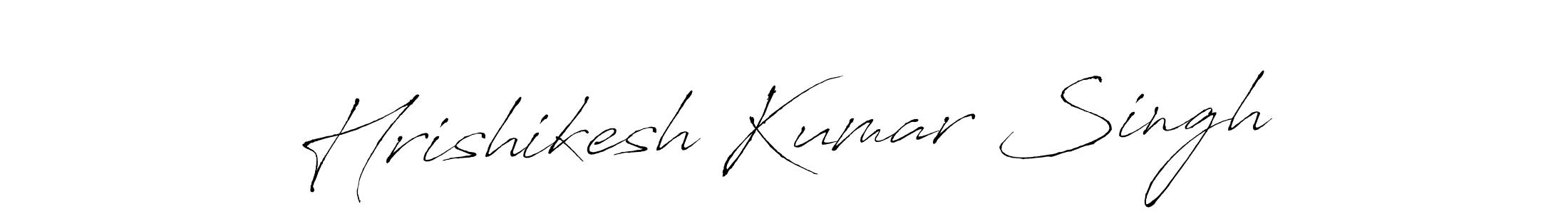 Make a beautiful signature design for name Hrishikesh Kumar Singh. With this signature (Antro_Vectra) style, you can create a handwritten signature for free. Hrishikesh Kumar Singh signature style 6 images and pictures png