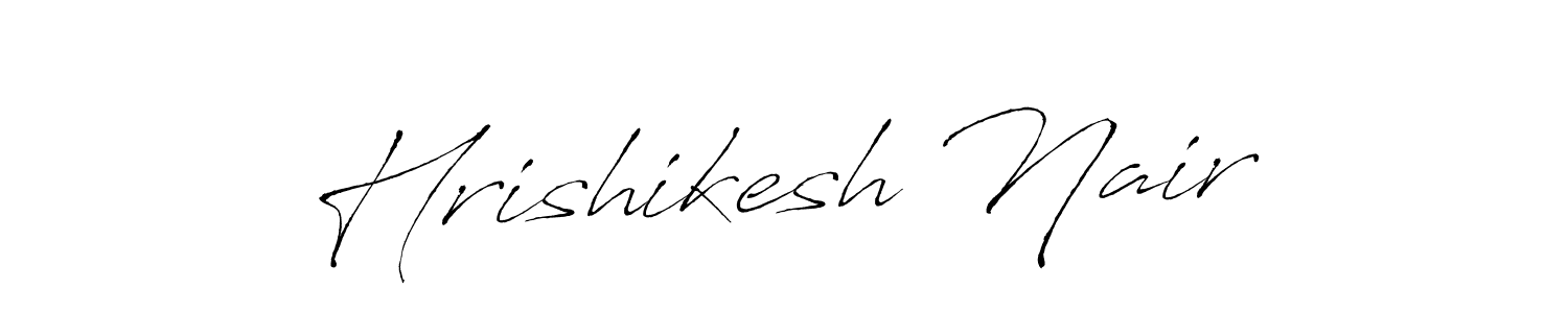 Make a beautiful signature design for name Hrishikesh Nair. With this signature (Antro_Vectra) style, you can create a handwritten signature for free. Hrishikesh Nair signature style 6 images and pictures png