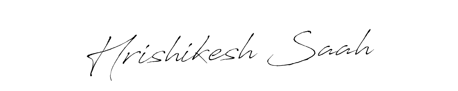 Hrishikesh Saah stylish signature style. Best Handwritten Sign (Antro_Vectra) for my name. Handwritten Signature Collection Ideas for my name Hrishikesh Saah. Hrishikesh Saah signature style 6 images and pictures png