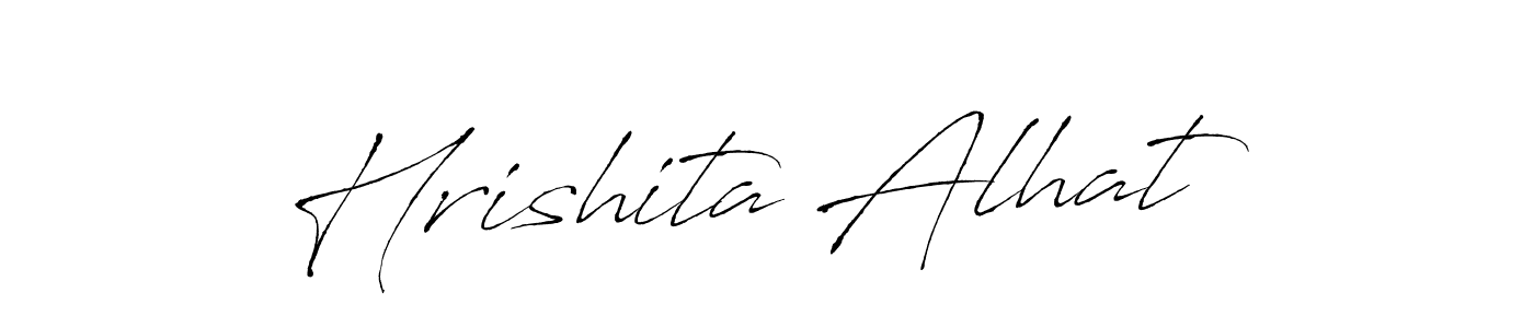 Design your own signature with our free online signature maker. With this signature software, you can create a handwritten (Antro_Vectra) signature for name Hrishita Alhat. Hrishita Alhat signature style 6 images and pictures png