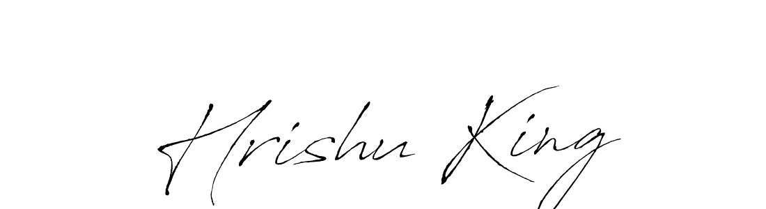 The best way (Antro_Vectra) to make a short signature is to pick only two or three words in your name. The name Hrishu King include a total of six letters. For converting this name. Hrishu King signature style 6 images and pictures png