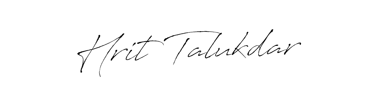 The best way (Antro_Vectra) to make a short signature is to pick only two or three words in your name. The name Hrit Talukdar include a total of six letters. For converting this name. Hrit Talukdar signature style 6 images and pictures png