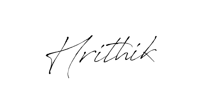 Create a beautiful signature design for name Hrithik. With this signature (Antro_Vectra) fonts, you can make a handwritten signature for free. Hrithik signature style 6 images and pictures png