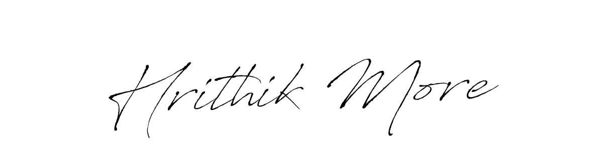 Use a signature maker to create a handwritten signature online. With this signature software, you can design (Antro_Vectra) your own signature for name Hrithik More. Hrithik More signature style 6 images and pictures png