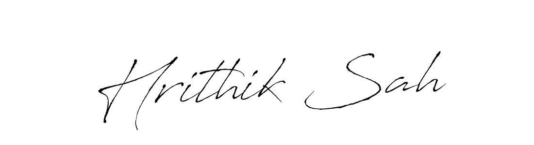 This is the best signature style for the Hrithik Sah name. Also you like these signature font (Antro_Vectra). Mix name signature. Hrithik Sah signature style 6 images and pictures png