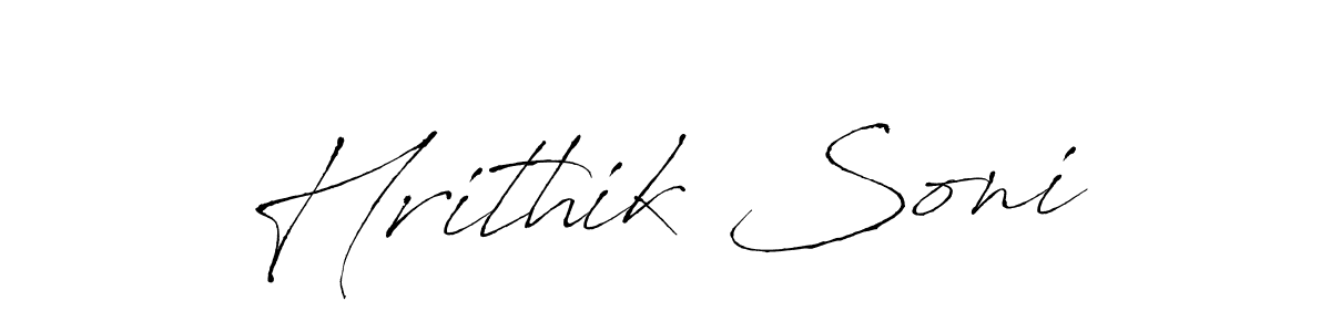 Hrithik Soni stylish signature style. Best Handwritten Sign (Antro_Vectra) for my name. Handwritten Signature Collection Ideas for my name Hrithik Soni. Hrithik Soni signature style 6 images and pictures png