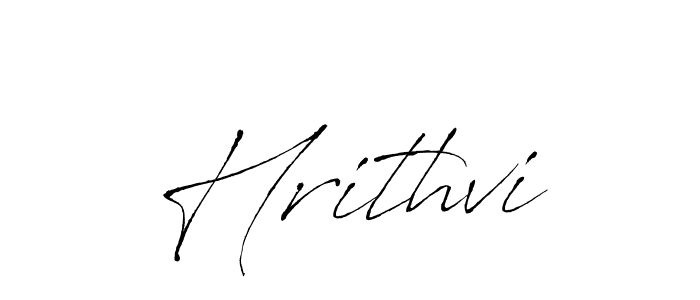 How to make Hrithvi name signature. Use Antro_Vectra style for creating short signs online. This is the latest handwritten sign. Hrithvi signature style 6 images and pictures png