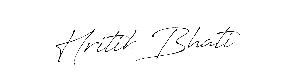 Make a beautiful signature design for name Hritik Bhati. Use this online signature maker to create a handwritten signature for free. Hritik Bhati signature style 6 images and pictures png