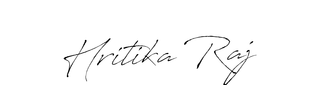 Antro_Vectra is a professional signature style that is perfect for those who want to add a touch of class to their signature. It is also a great choice for those who want to make their signature more unique. Get Hritika Raj name to fancy signature for free. Hritika Raj signature style 6 images and pictures png
