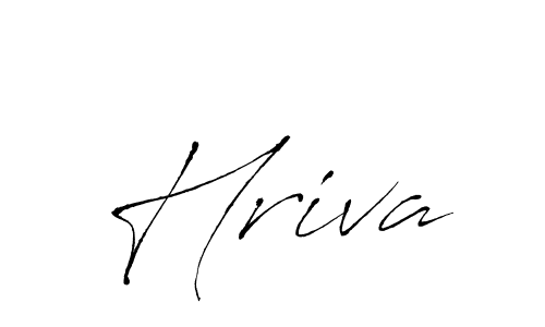Make a beautiful signature design for name Hriva. With this signature (Antro_Vectra) style, you can create a handwritten signature for free. Hriva signature style 6 images and pictures png