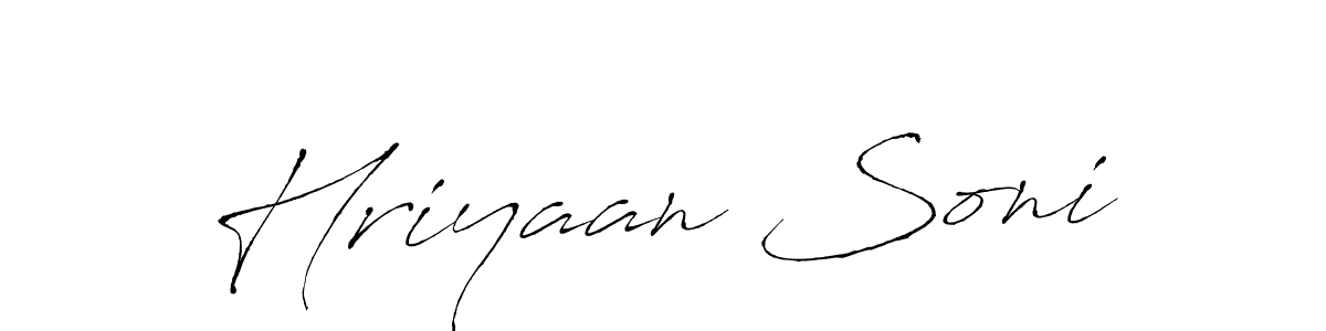 Similarly Antro_Vectra is the best handwritten signature design. Signature creator online .You can use it as an online autograph creator for name Hriyaan Soni. Hriyaan Soni signature style 6 images and pictures png