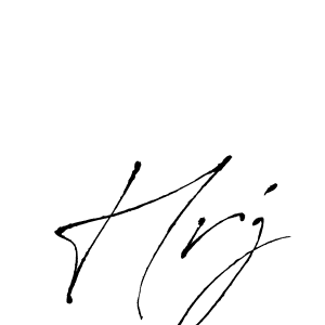 Make a beautiful signature design for name Hrj. With this signature (Antro_Vectra) style, you can create a handwritten signature for free. Hrj signature style 6 images and pictures png