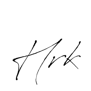 Hrk stylish signature style. Best Handwritten Sign (Antro_Vectra) for my name. Handwritten Signature Collection Ideas for my name Hrk. Hrk signature style 6 images and pictures png