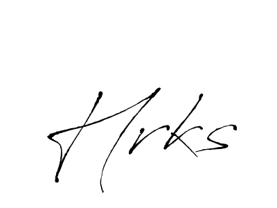 Use a signature maker to create a handwritten signature online. With this signature software, you can design (Antro_Vectra) your own signature for name Hrks. Hrks signature style 6 images and pictures png