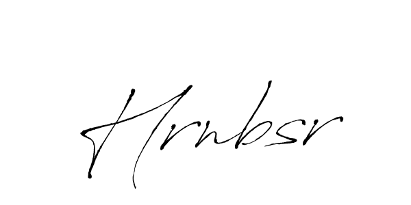 Create a beautiful signature design for name Hrnbsr. With this signature (Antro_Vectra) fonts, you can make a handwritten signature for free. Hrnbsr signature style 6 images and pictures png