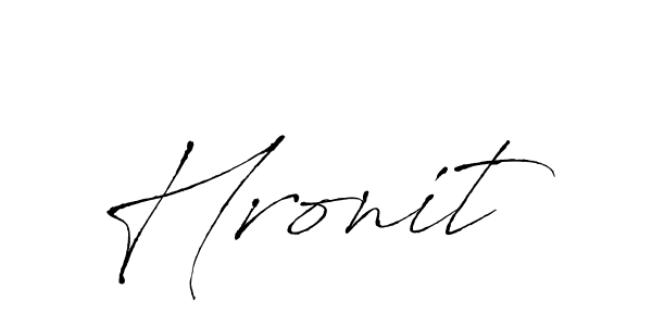 Hronit stylish signature style. Best Handwritten Sign (Antro_Vectra) for my name. Handwritten Signature Collection Ideas for my name Hronit. Hronit signature style 6 images and pictures png