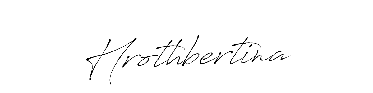 Make a beautiful signature design for name Hrothbertina. With this signature (Antro_Vectra) style, you can create a handwritten signature for free. Hrothbertina signature style 6 images and pictures png