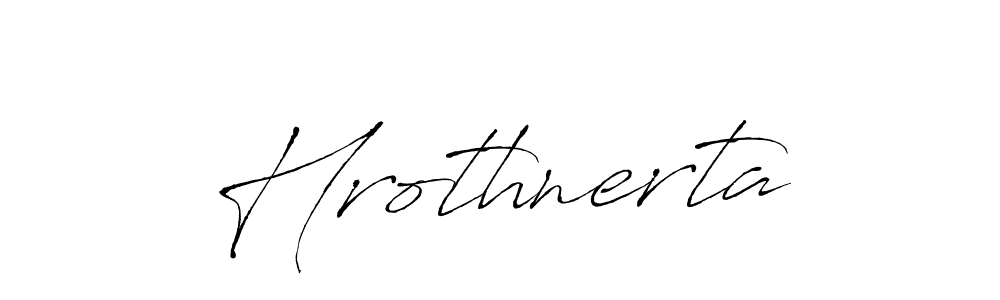 Create a beautiful signature design for name Hrothnerta. With this signature (Antro_Vectra) fonts, you can make a handwritten signature for free. Hrothnerta signature style 6 images and pictures png